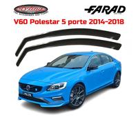 DEFLETTORI VOLVO V60 SW (DAL 2010 AL 2018) FARAD SET 2 ANTIVENTO FUME' 12583