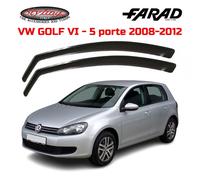 COPPIA DEFLETTORI ARIA FARAD VW GOLF VI 2008>2012 5 PORTE ANTIVENTO