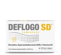 Stardea Integratore Deflogo SD - 20 compresse gastroprotette, senza glutine e lattosio, Bromelina