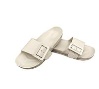de fonseca Originale Modello Sestrip Ciabatta Pantofola Donna con Fascia Regolabile in Gomma per Casa Giardino Spiaggia Piscina (Crema, Sistema Taglie Calzature EU, Adulto, Numero, Media, 38)