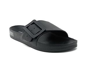 DeFonseca Originale Modello Sestrip Ciabatta Pantofola Donna con Fascia Regolabile in Gomma per Casa Giardino Spiaggia Piscina (Nero, Sistema Taglie Calzature EU, Adulto, Donna, Numero, Media, 36)