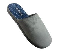 defonseca Pantofole invernali Uomo da camera in morbido tessuto Ciabatte chiuse Comode Leggere e Flessibili (Grigio, Sistema Taglie Calzature EU, Adulto, Uomo, Numero (range), Media, 43, 44)