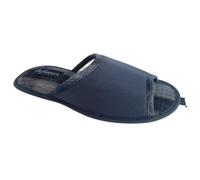 DeFonseca Sandali Ciabatte estive in Cotone Uomo alla Pugliese Aperte in Punta MOD. BARI TOP E PA M840 (BLU, Sistema Taglie Calzature EU, Adulto, Uomo, Numero (range), Media, 44, 45)