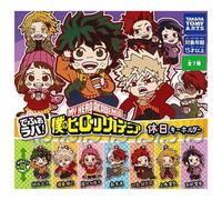 Deformato Gomma My Eroe Accademia Portachiavi Tutti 7 Tipo Set Capsula Toy