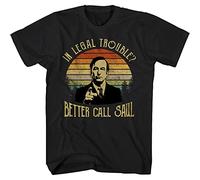DEfratJQ Better Call Saul Movie TV Show T-Shirt Unisex Gift Men's Black Tees M