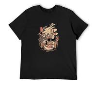 DEfratJQ Ramen Pool Party T-Shirt Unisex Gift Men's Black Tees M