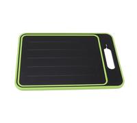 Defrost Tray Thaw Board Plate,Double Sided Cutting Board Rapid Thawing and Grinding Plate with Knife Sharpener for Faster Defrosting for Meat and Frozen Foods (Black)