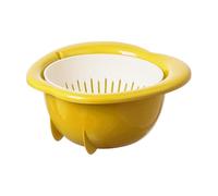 DeFrutta - Cestino per di frutta da 9,65 x 9,45 x 4,41 pollici, scolapiatti per frutta e verdura | da cucina multifunzionale a drenaggio rapido, per pasta di bacche, spa