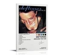 Deftones Around The Fur - Poster su tela da parete per soggiorno, moderno, per la camera da letto, per la camera da letto, musica e film, 40 x 60 cm, con cornice