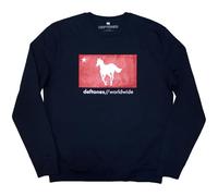 Deftones Star And Pony Band Logo Felpa Size S