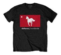 Deftones T Shirt Star And Pony Band Logo Nuovo Ufficiale Unisex Nero Size XXL