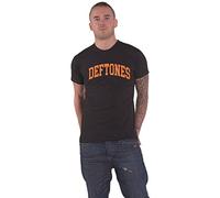 Deftones T Shirt College Band Logo Around The Fur Nuovo Ufficiale Uomo Nero Size L