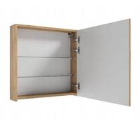 Deftrans Armadio pensile con specchio, 60 x 60 x 15 cm, in rovere artigianale, sottile e moderno