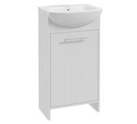 .Deftrans Domodomo - Armadietto da bagno con lavandino, 84 x 46,5 x 24,5 cm, colore: Bianco