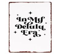 Defuly Era Starts Now Tin Sign Wall Plaque 12x8 Inch