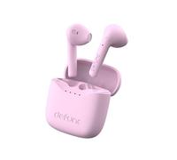 Defunc True Lite Rosa - Auricolare Stereo Senza Fili Bluetooth 5.3 Hi-FI, Controllo A Sfioramento, Microfono Incorporato, 20 Ore Di Riproduzione, Ricarica USB-C, Per Telefoni iOS e Android
