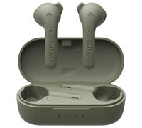 Defunc True Music Auricolari Wireless - Suono Cristallino, Alta Qualità del Microfono, Batteria Lunga Durata, Custodia di Ricarica Portatile, Comandi Touch, Resistenti all'Acqua e al Sudore, Verde