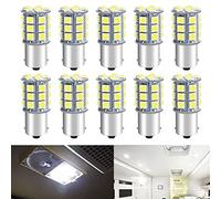 Defvnsy 1156 BA15S P21W LED lampadine 12V 5W, Senza Errori Canbus Bianco 6000K 12V Contatto Singolo Lampadina 27-SMD per RV Auto Interna, Luce di Retromarcia, DRL Luci, Barca, Luci Posteriori