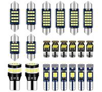 Defvnsy Kit D'Ampoules LED Rechange Canbus Sans Erreur, 12V 28V ÉClairage IntéRieur LED Blanc Pour DôMe Éclairage Porte, ÉClairage Plaque Immatriculation, Ampoule Led Feston C5W T10 168 194 2825 T5