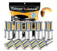 Defvnsy Lampadina a LED 1156 BA15S P21W, 12 V, 2,2 W, 500 lm, super luminosa, colore bianco caldo, lampadine per interni per camper, barche, rimorchi, 4014 39SMD 1141 1003 7506 (10 pezzi)