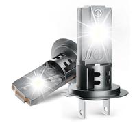 Defvnsy Lampadine H7 LED, 55W 22000ML Brillante Luminosità Lampada con Ventola di, 12V 6500K Bianco Lampadina H7 Luce, Plug and Play Luci LED Auto 1:1 Sostituzione per Alogena (Confezione da 2)