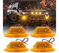 Defvnsy Luci Lampeggiante LED per Auto, 9V-24V 20 LED Super Luminose Ambra Luce di Emergenza Stroboscopiche, Luci di Segnalazione per Veicoli Off-Road, Camion e Rimorchi (Confezione da 4)