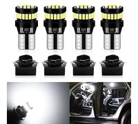 Defvnsy T10 W5W Lampadina LED con Zoccolo Cuneo T10 194 168 2825 LED CANBUS Lampada 12V DC 6000K Bianco 3014 24SMD Lampadine Per Interni Auto,A Cupola,Di Lettura,Luci Targa,Luci Di Posizione