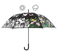 degawo Ombrello Magico Antivento Nero con Faribà L 112 x 112 cm