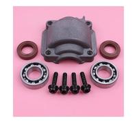 DEGBMDYRD Base della Coppa del Motore del Cilindro con 4 bulloni e Viti Adatte for MS180 MS170 018 017 MS 180 170 Ricambio for Motosega Cuscinetto a manovella Paraolio