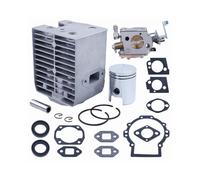 DEGBMDYRD Set Cilindro pistone 80 45 mm Adatto for BS500 BS502 BS502I BS600 BS602 BS602I BS700 BS702 Guarnizione carburatore Motosega Benzina