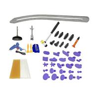 Deger 66Pcs/Set Car Paintless Dent Removal Kit, Auto- Damage Repair ARC Crowbar Puller-Lifter Rods Tools EU Plug