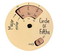 Deger Circle of Fifths Wheel Tool per imparare la chitarra, ruota per accordi Circle of Fifths in legno strumento melodia
