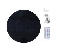 Deger Orologio da parete digitale grande con telecomando, orologio LED dinamico colorato da 10 pollici, grande schermo con ora, data, settimana temporanea