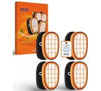 DEGG Filtro, Compatibile con Aspirapolvere Philips Speedpro Max, Max Aqua e Max Aqua Plus Serie 6000, 7000 e 8000, Filtro di Ricambio FC5005/01, Filtro Lavabile, Ricambi per Aspirapolvere, 4 PEZZI