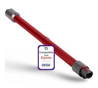 DEGG Tubo Aspirapolvere Compatibile con Dyson V7, V8, V10, V11 e V15, 32MM Telescopico, Tubo di Prolunga, Tubo di Aspirazione Ricambi, Accessori per Aspirapolvere - Colore: Rosso