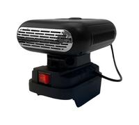 DeGogger - Riscaldatore per auto | Ventola di calore veloce, adattatore da 12 V, per parabrezza, riscaldatore compatto per abitacolo, soffiatore d'aria ad angolo regolabile
