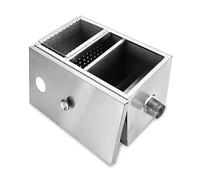 Degrassatore, Separatore di acqua olio intercettatore trappola for grasso in acciaio inossidabile 8LB for strumenti for il trattamento delle acque reflue della cucina del ristorante(25X23X40)