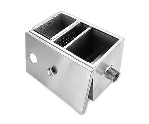 Degrassatore Sottolavello, Separatore di acqua olio intercettatore trappola for grasso in acciaio inossidabile 8LB for strumenti for il trattamento delle acque reflue della cucina del ristorante,per