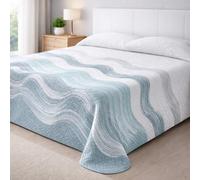 Degrees Home Paraíso - Copriletto Leggero Multiuso (230X260) - Trapuntato Sottile in Microfibra Extra Morbida con Design Stampato Moderno - Per Tutte le Stagioni