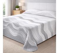 Degrees Home Paraíso - Copriletto Leggero Multiuso (270X260) - Trapuntato Sottile in Microfibra Extra Morbida con Design Stampato Moderno - Per Tutte le Stagioni