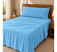 Degrees Home Premium - Set Lenzuola 3 Pezzi in Microfibra Spazzolata (105X190) - Lenzuolo con Angoli, Lenzuolo Piatto e 1 Federa 105X45 - Extra Morbido, Anti-Piega e Certificato Oeko-Tex