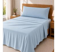 Degrees home Premium - Set Lenzuola 3 Pezzi in Microfibra Spazzolata (150X190) - Lenzuolo con Angoli, Lenzuolo Piatto e 1 Federa 150X45 - Extra Morbido, Anti-Piega e Certificato Oeko-Tex