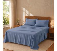 Degrees Home Premium - Set Lenzuola 4 Pezzi in Microfibra Spazzolata (135X190) - Lenzuolo con Angoli, Lenzuolo Piatto e 2 Federe 70X50 - Extra Morbido, Anti-Piega e Certificato Oeko-Tex