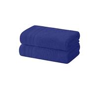 Degrees home - Set 2 Asciugamani Bidet, Asciugamani Bagno, Asciugamani Piccoli, 100% Cotone, 480 gr/m², Dimensioni 30 x 50 cm, Marino