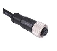 Degson Connettore Circolare Industriale M12 8 vie Pre-cablato IP68 2A 30V