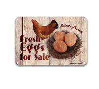 DEGUANG Uova fresche in vendita Vintage Tin Sign Wall Art Farm Garage Decorazione da parete per uomo Decorazioni per una stanza Uomini Metallo 8X12