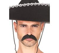 DEGUISE TOI Baffi Neri da Messicano per Adulto - Nero - Taglia Unica