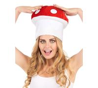 DEGUISE TOI Cappello Fungo da Adulto - Rosso - Taglia Unica