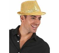 DEGUISE TOI Cappello paillettato Dorato Adulto - Oro - Taglia Unica