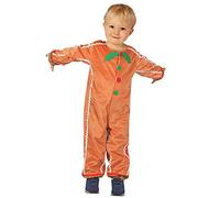 Deguisetoi Costume da bambino Biscotto di zenzero Arancione S 4-6 anni (110-120 cm)